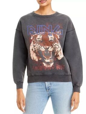 Anine Bing Tiger Graphic Sweatshirt
